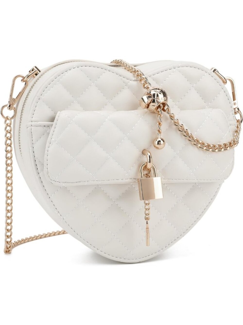 Heart Shape Crossbody Purse - Cute Valentine's Gift, Zip-Around Handbag for